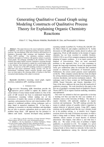 Generating Qualitative Causal Graph using Modeling Constructs of