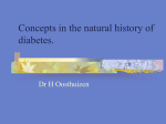Concepts in the natural history of diabetes.