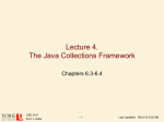 Lecture 4. The Java Collections Framework