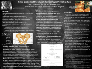 Extra-peritoneal Packing of Hemorrhagic Pelvic Fracture