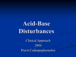 Acid-Base Disturbances
