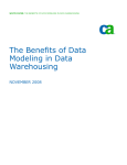 The Benefits of Data Modeling in Data Warehousing
