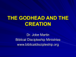 the trinity and the creation - Biblical Discipleship Ministries