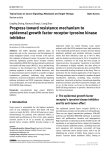Progress toward resistance mechanism to epidermal growth factor