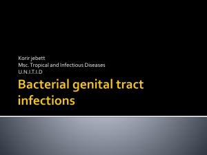 Bacterial genital tract infections