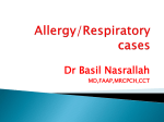 Allergy/Respiratory cases