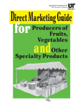 Direct Marketing Guide for Producers of Fruits, Vegetables and