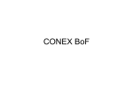 PowerPoint Presentation - CONEX BoF
