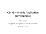 CS499 * Mobile Application Development