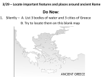 3/29 – Locate important features and places around ancient Rome