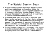 Stateful Session Bean