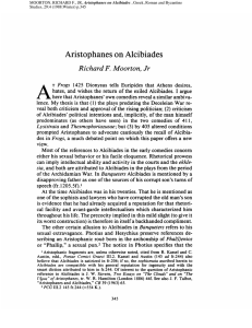 Aristophanes on Alcibiades - Greek, Roman, and Byzantine Studies