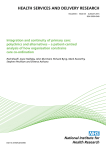 Integration and continuity of primary care: polyclinics and