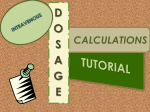 IV Dosage Calculations Tutorial