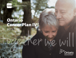 Ontario Cancer Plan IV 2015 - 2019