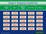 2: Designing a Healthful Diet