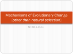 Mechanisms of Evolutionary Change