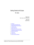 Getting Started with Eclipse for Java