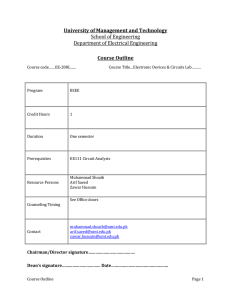 Course code……EE-208L…... Course Title…Electronic Devices