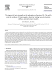 The impact of ionic strength on the adsorption