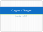 Congruent Triangles