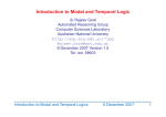 Introduction to Modal and Temporal Logic