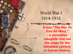 1-World War I