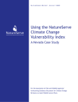Using the NatureServe Climate Change Vulnerability Index