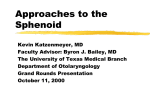 Approaches to the Sphenoid