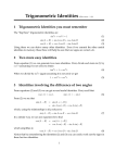 Trigonometric Identities