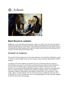Back Round to Judaism