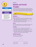 Identify and Classify Triangles Identify and Classify Triangles