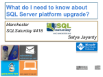 SQL Server Data platform upgrade Techniques, best
