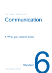 Standard 6: Communication