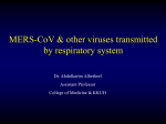 7-MERS-COV and other viruses transmitted through respiratory