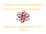 History of Atomic Theory Review Notes
