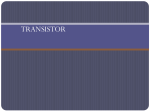 BIPOLAR JUNCTION TRANSISTORS