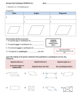Geometry Quiz Parallelogram REVIEW 6.2