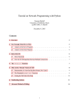 Tutorial on Network Programming with Python