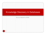 Knowledge Discovery in Databases