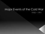 Major Events of the Cold War