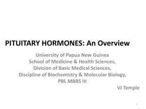 PITUITARY HORMONES: An Overview