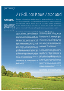 Air Pollution Issues Associated