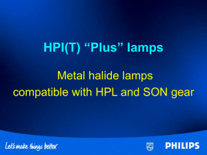 HPI(T) “Plus” lamps