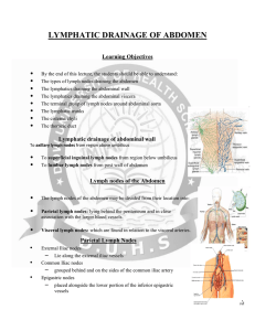 LYMPHATIC DRAINAGE OF ABDOMEN