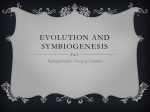 Evolution and symbiogenesis