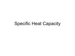 Specific Heat Capacity - Tasker Milward
