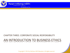 AN INTRODUCTION TO BUSINESS ETHICS