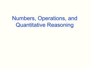 Basic Notation For Operations With Natural Numbers