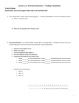 Section 5.1: Normal Distributions